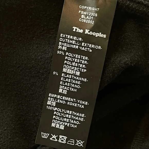 The Kooples Sport Leather Effect Moto Jacket S - Picture 11 of 11